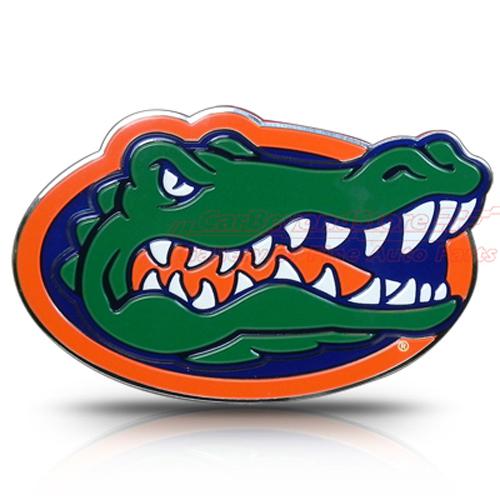 University of florida gators aluminum color auto emblem, 3d look, licensed +gift