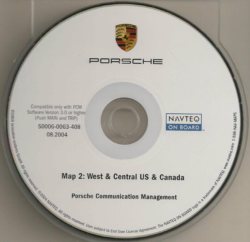 2003 2004 cayenne carrera 911 4s boxster s navigation cd west central u.s canada