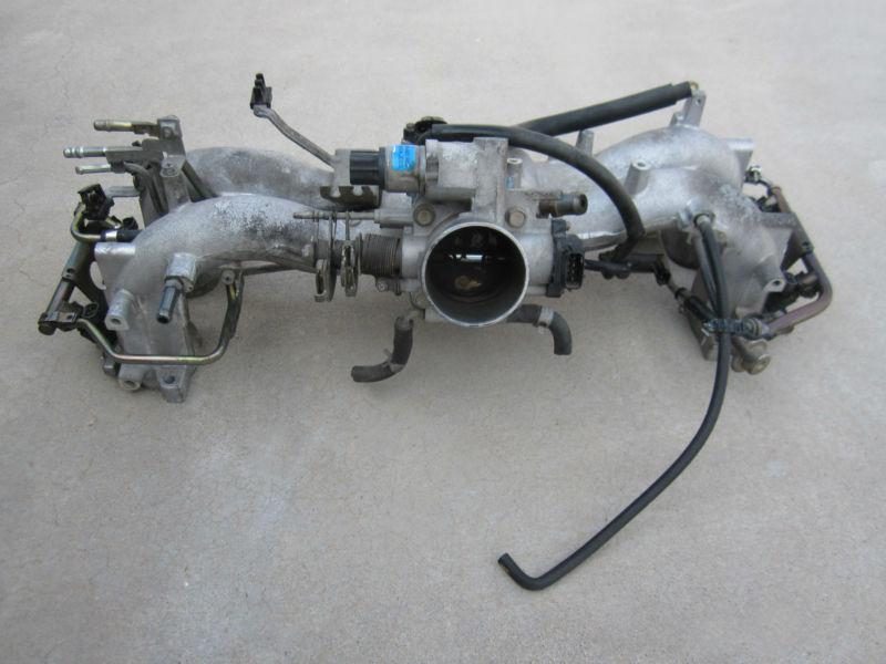 Find 2000 SUBARU IMPREZA 2.5RS Coupe INTAKE MANIFOLD Complete Fuel