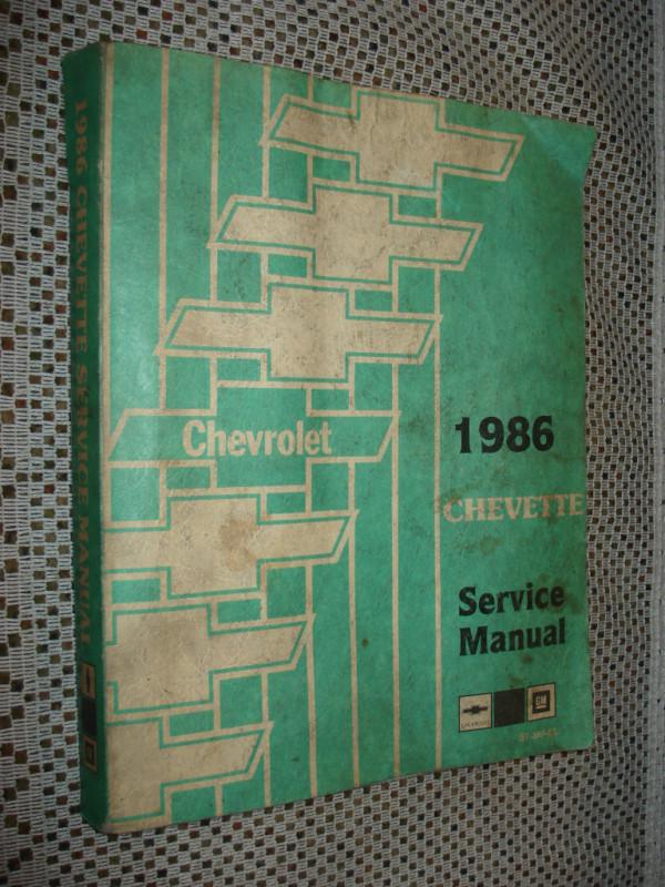 1986 chevy chevette service manual original shop book