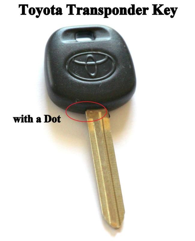Toyota transponder key chip 4d ignition uncut blank replacement free shipping