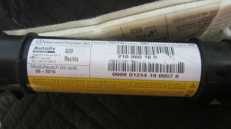 98-02 W210 Mercedes E430 E320 Right Side Skirt Roof Air Bag Airbag 52313, US $19.95, image 6
