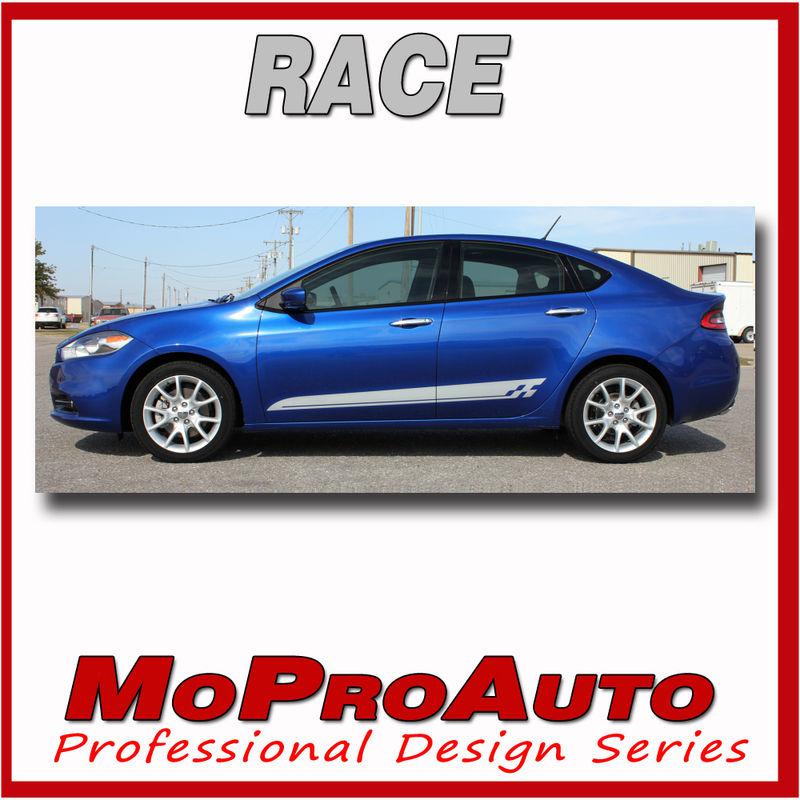2013 "race" // dodge dart rocker panel side vinyl decals graphics 3m vinyl rt8