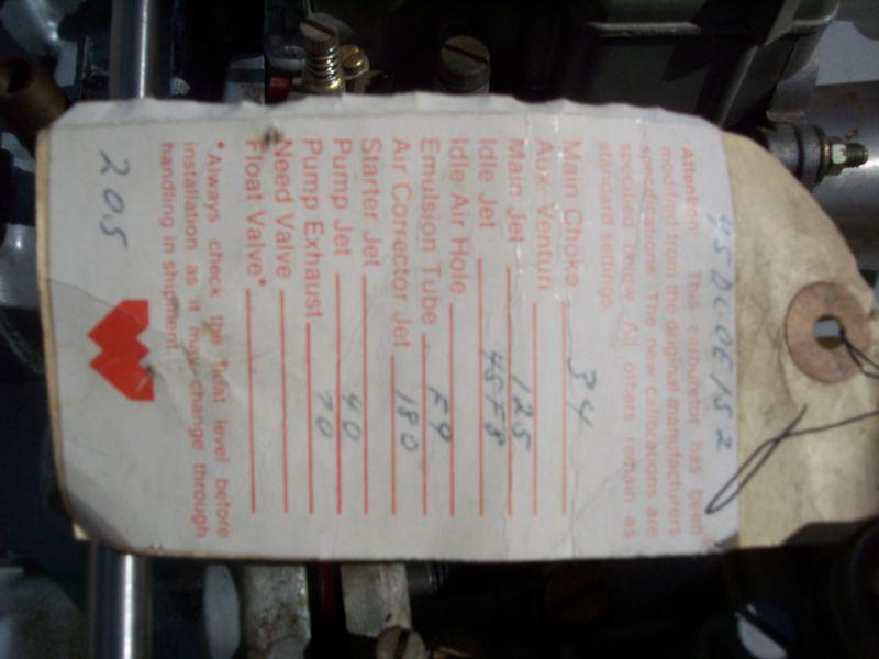 Weber CARBURETORS 45 DCOE 152 bmw, US $555.00, image 10