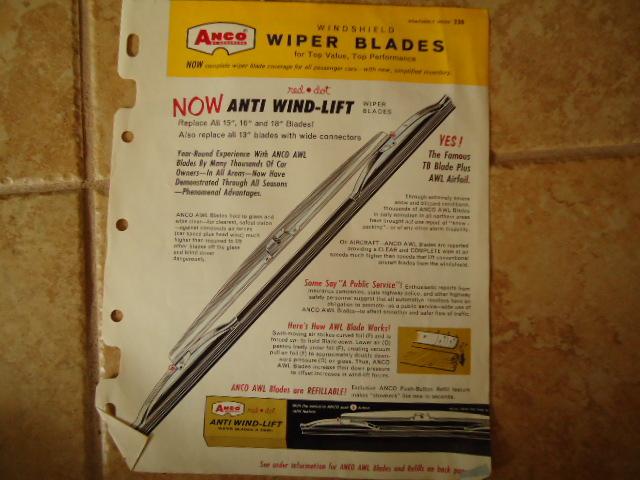 ANCO By Anderson NOS Anti Wind-Lift Wiper Blades 13