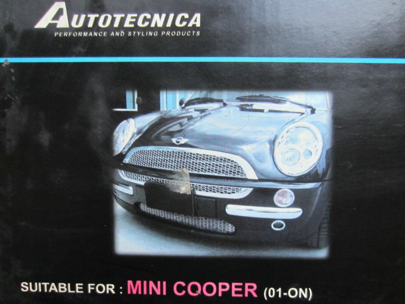  mini cooper grill cover  w/carbon fiber look 02-06