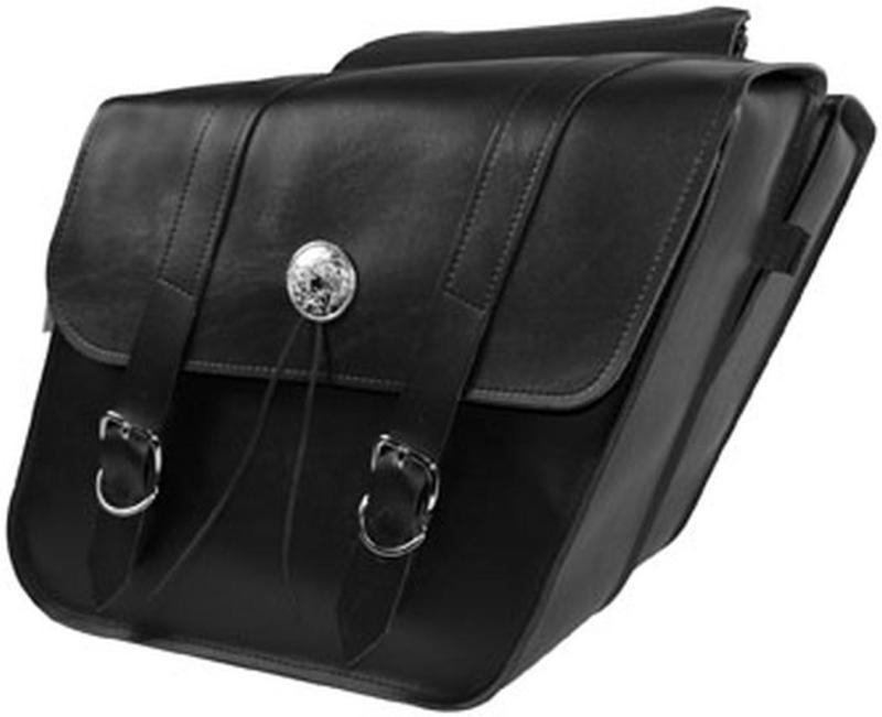 Find NEW WILLIE & MAX DELUXE SLANT SADDLEBAGS, BLACK, 14" X 12" X 5.5
