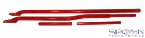 Spohn tubular sub frame connectors t-top hard top red