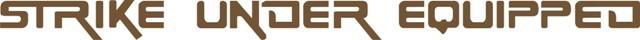 Strike under equipped aircraft decal/sticker 1''h x 18''w!
