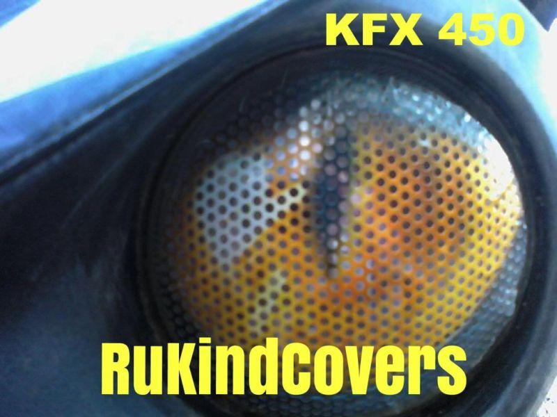 Kfx 450 kawasaki yellow  eyes kfx450 atv utv mx sand dunes rukindcovers 