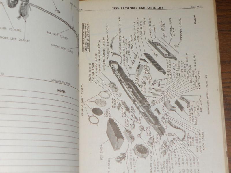 Sell 1955 / DODGE CHRYSLER PLYMOUTH DESOTO PARTS CATALOG / ORIGINAL