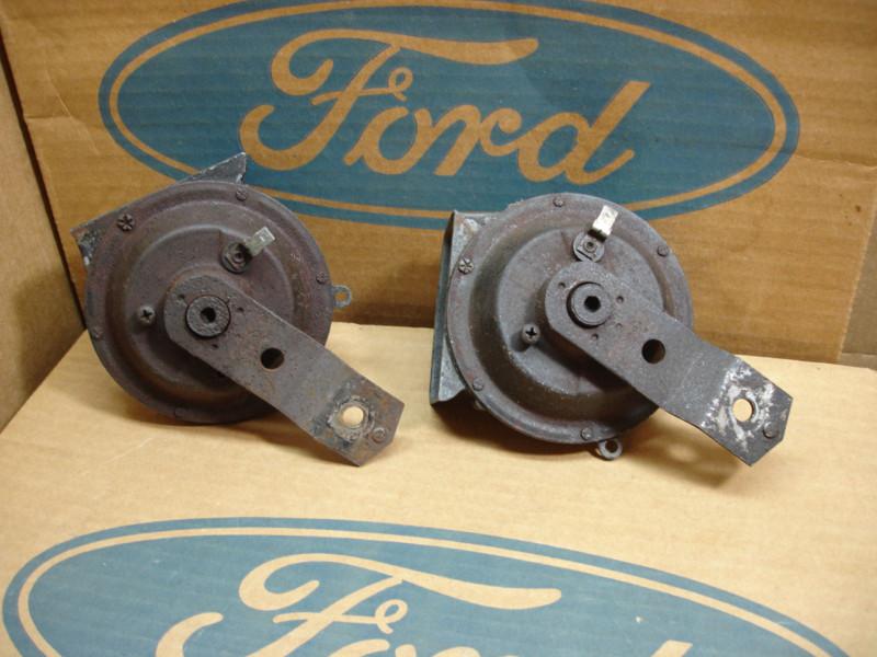 65 66 Ford Mustang GT Fastback Conv Horns Original HI LO 1 Pair Non Working, US $9.99, image 2