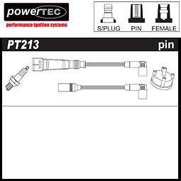 Powertec ht ignition leads audi 90 2.2 l (mot ng) (1987-1991)