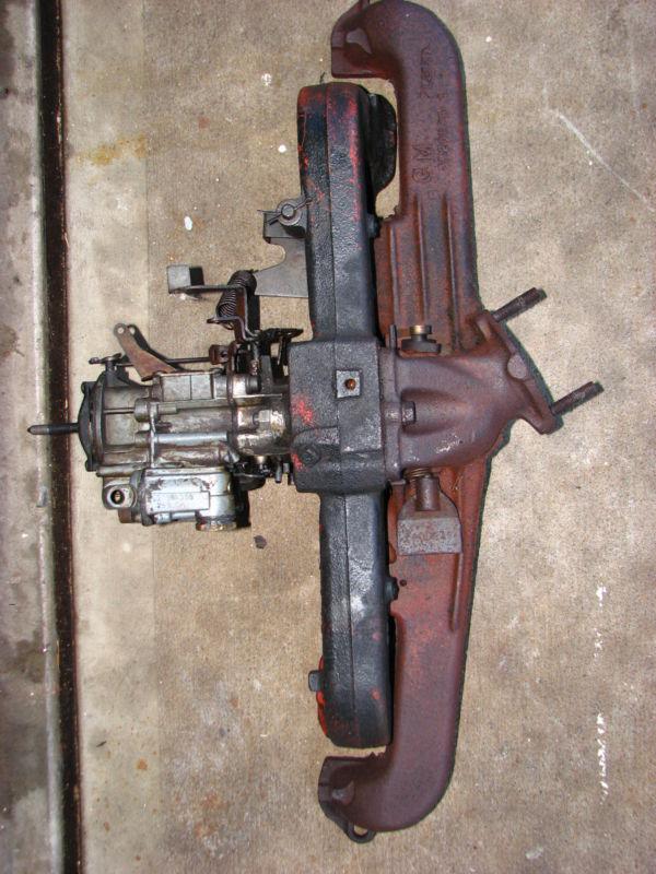 Sell 67 71 C10 Chevy 250/292 intake exhaust manifold and carburetor