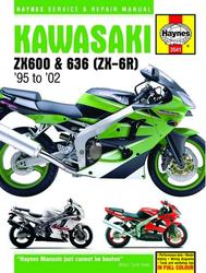 Haynes service manual for kawasaki zx6 (ninja zx-6r), '95-'02