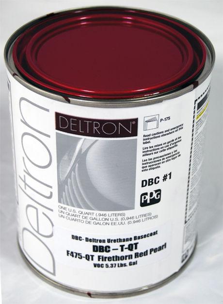 Ppg dbc deltron basecoat firethorn red pearl quart auto paint
