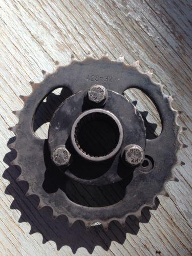32 tooth sprocket & hub for drr, apex, kasea & other cvt mini quads