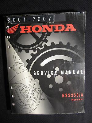 Honda nss250 reflex service manual 2001-2007