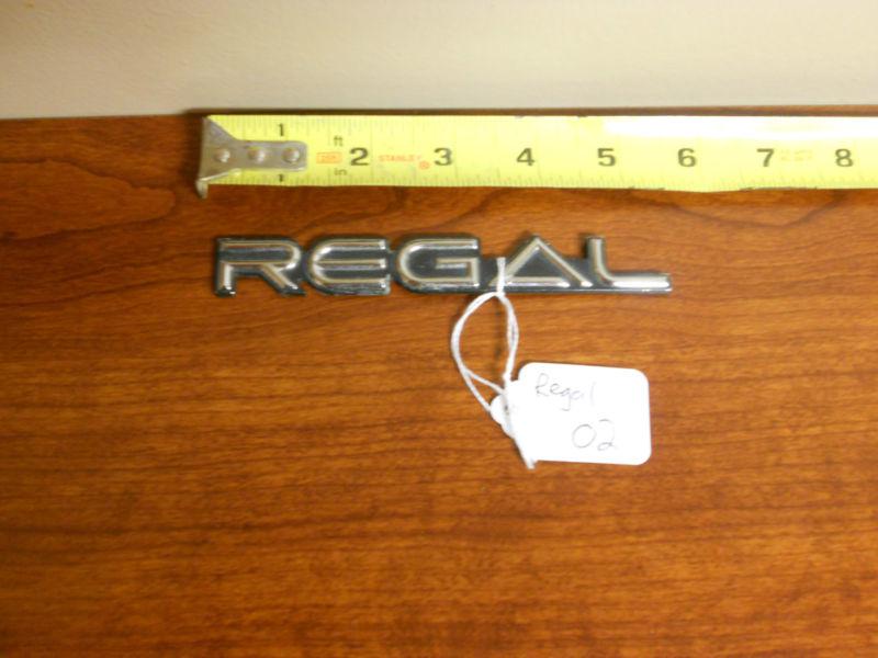 Buick regal emblem, badge, gm, new adhesive backing, art or restore, vintage