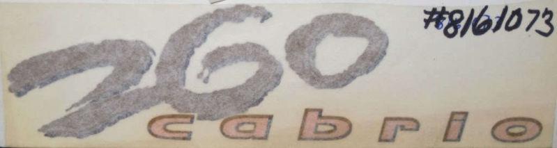 Larson boats cabrio 260 cruiser genuine factory decal sticker logo