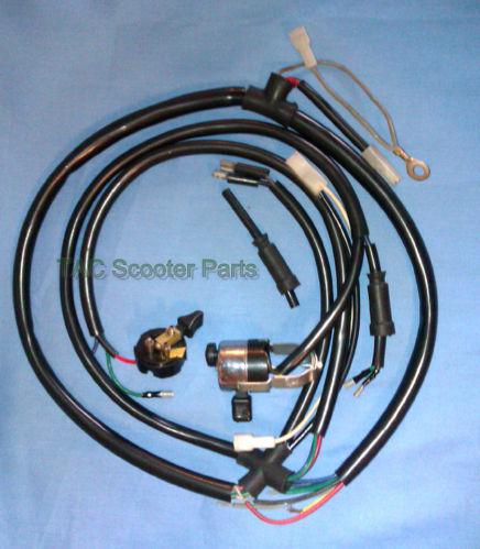 New trac moped wiring harness / loom with switches