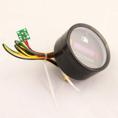 52mm 12V Blue LED Fuel Gauge Clock for Car/Motorcycle/Truck , US $9.99, image 2