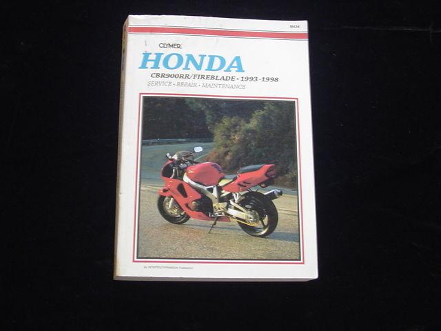 Nice clymer honda cbr900rr/fireblade 1993-1998 service manual repair 1994 1995 