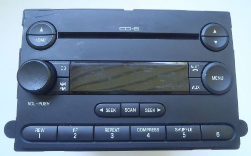 2005-2007 ford f250 f350 super 6 disc cd am/fm 6c3t-18c815-ac used pioneer