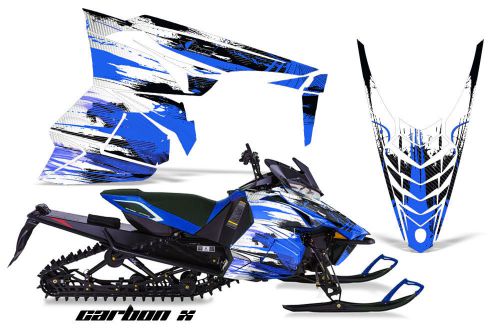 Amr racing yamaha viper graphic kit snowmobile sled wrap decal 13-14 carbon x u