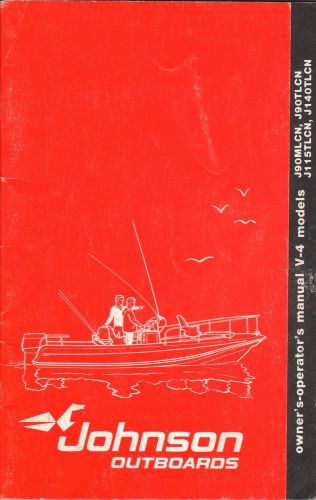 1981 johnson outboard v-4 owner's/operator's manual p/n 391828 (863)