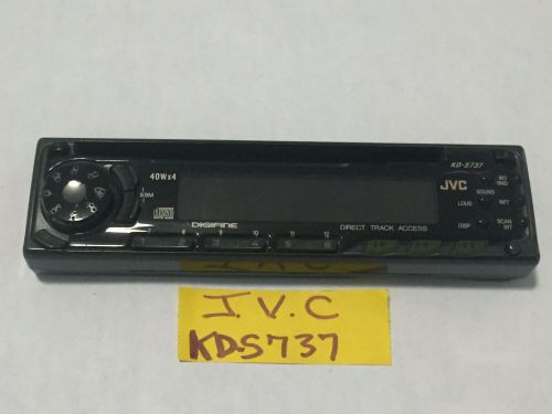 J v c  radio faceplate only model  kd-s737    kds737  tested good  guaranteed