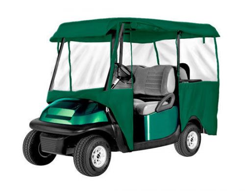 Armor shield 4 passenger golf cart 4 sided enclosure olive color