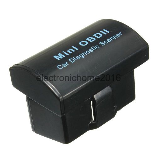 Obd2 bluetooth car fault diagnosis scanner tester for android windows-black