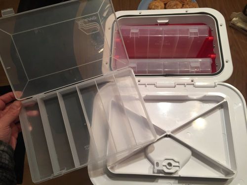 Boat tackle storage box with plano boxes