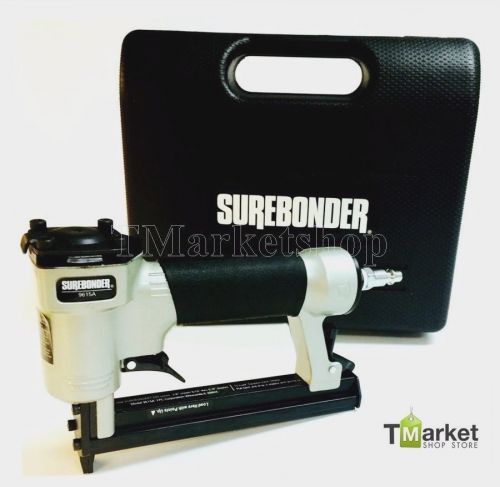 Pneumatic air upholstery stapler machine stapling tool nailer gun repair w/ case