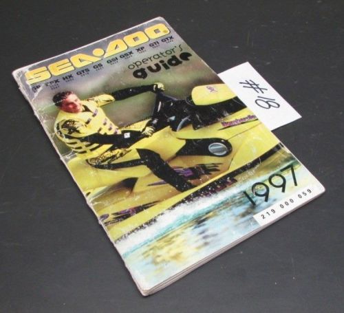 Sea doo 1997 xp sp gtx spx operations guide