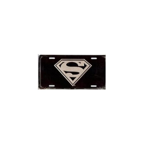 Superman metal license plate