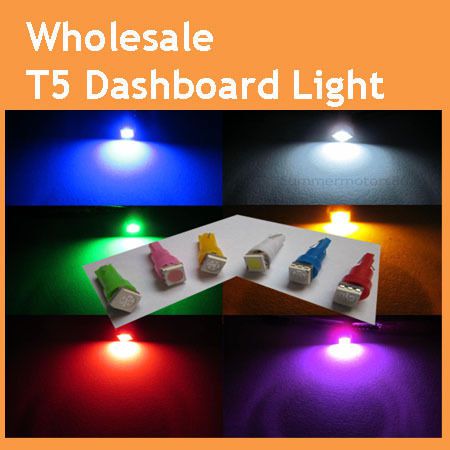 Wholesale,600x t5 18 74 5050 3chips smd led car dashboard instrument panel light