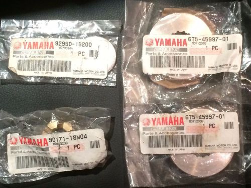Yamaha propeller nut #90171-18m04, washer #92990-18200 &amp; 2 spacers #6t5-45997-01