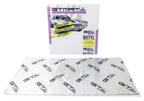 20sqft new gtmat logo onyx real butyl truck hood insulation deadener kit 12&#034;x24&#034;