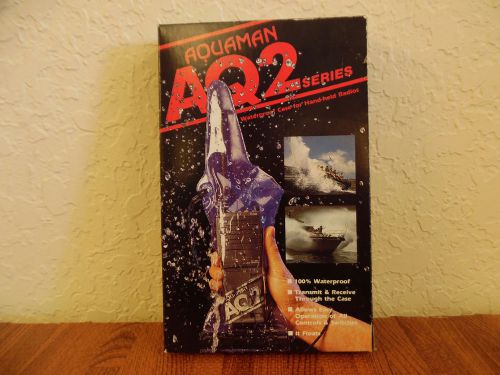 Newmar aq2 waterproof case f/ handheld radio transmit &amp; receive through the case