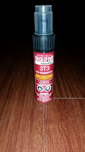 Genuine toyota touch up paint 1/2 oz pen &amp; brush 3t3 ruby red pearl
