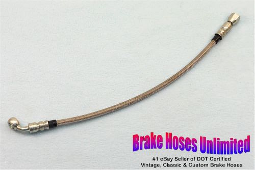 60 inch, dot -4an / jic stainless hose, straight female to 3/8", 45 degree banjo