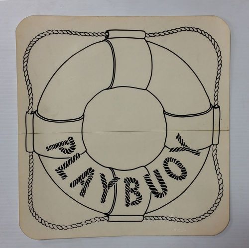 Vintage 70&#039;s playbuoy dealer window decal 10&#034; x 10&#034;  nos  new old stock last one