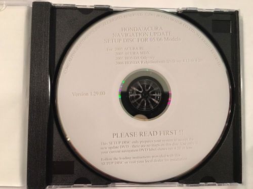 Acura/honda gps navi update set up disc oem for ver 4.20 or less-see description