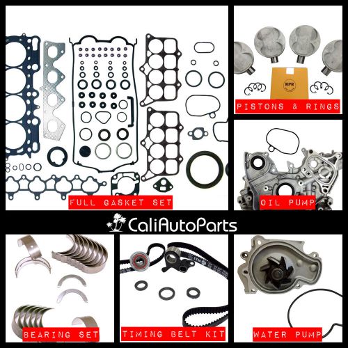 98-01 honda prelude 2.2l h22a4 dohc vtec master engine rebuild kit