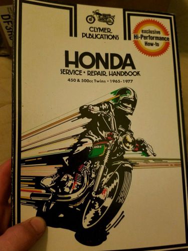 Clymer service manual honda 450 &amp; 500 twins 1965-1977
