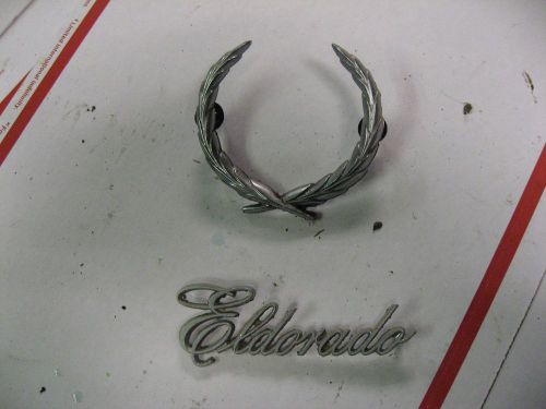 1974 cadillac fleetwood eldo conv. eldorado script emblems  rear deck lid   oem