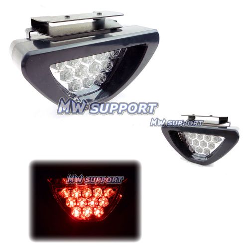 Super red 12-led taillight add-on 3rd third high mount brake light lamp (clear)