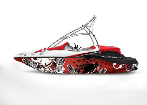 Ng graphic kit decal boat sportster sea doo speedster sport wrap winged demon